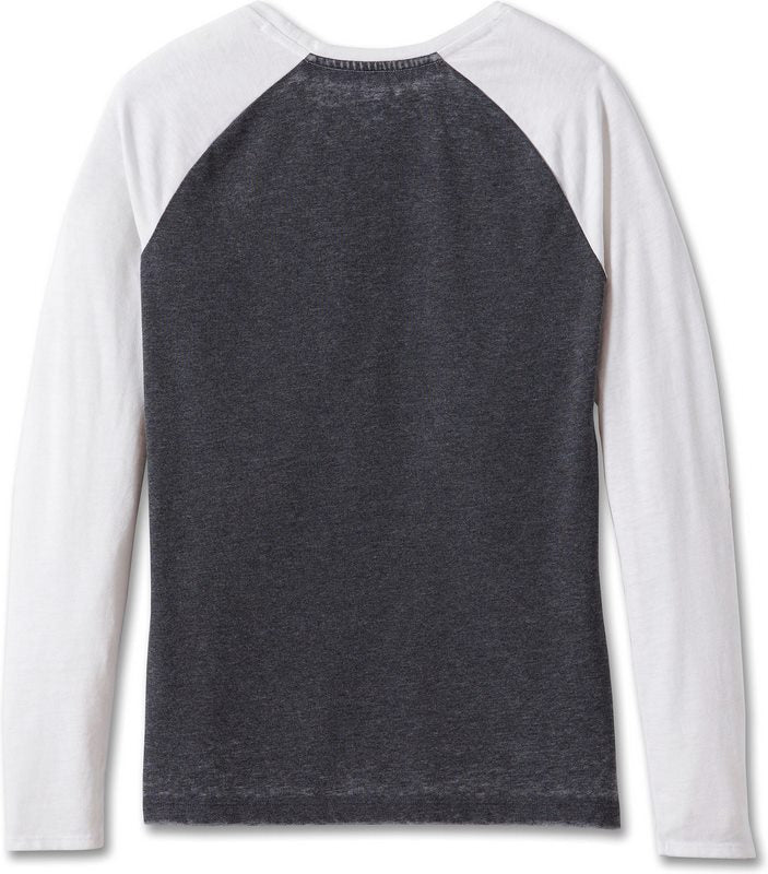 Harley-Davidson Tee-Knit  Colorblock-Design-Black Beauty | 96145-24VW