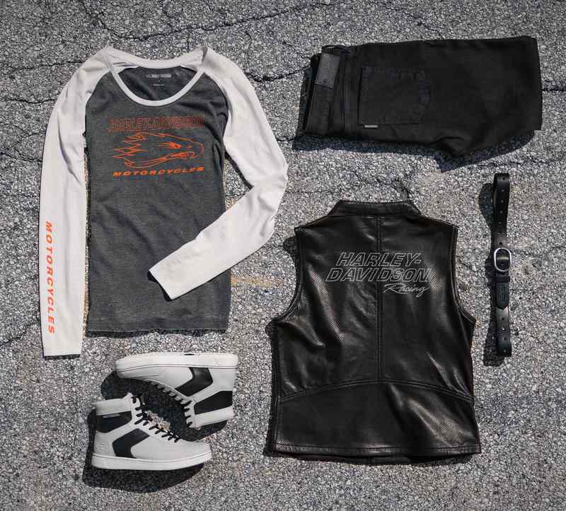 Harley-Davidson Tank-Knit  Colorblock-Design-Harley Orange | 96147-24VW