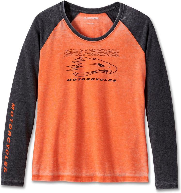 Harley-Davidson Tank-Knit  Colorblock-Design-Harley Orange | 96147-24VW