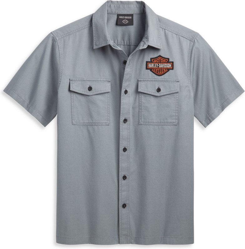 Harley-Davidson Shirt-Woven  Stormy Weather | 96156-23VM