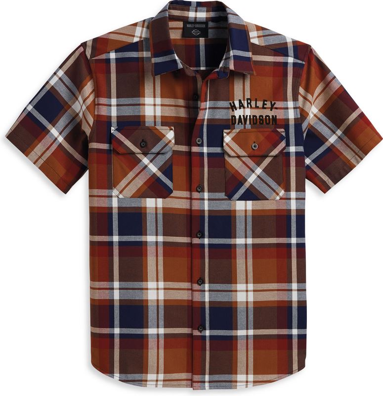 Harley-Davidson Men'S Staple Plaid Shirt  Warmes Multi-Plaid | 96160-23VM