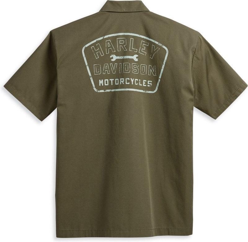 Harley-Davidson Shirt-Woven  Grape Leaf | 96162-23VM