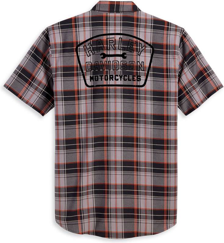 Harley-Davidson Shirt-Woven  Grey Plaid | 96165-23VM