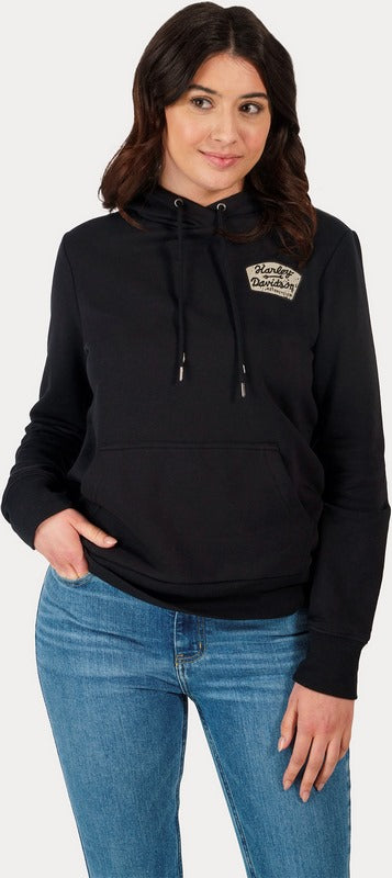Harley-Davidson Women'S Special Machinist Pullover Hoodie  Black Beauty | 96178-23VW