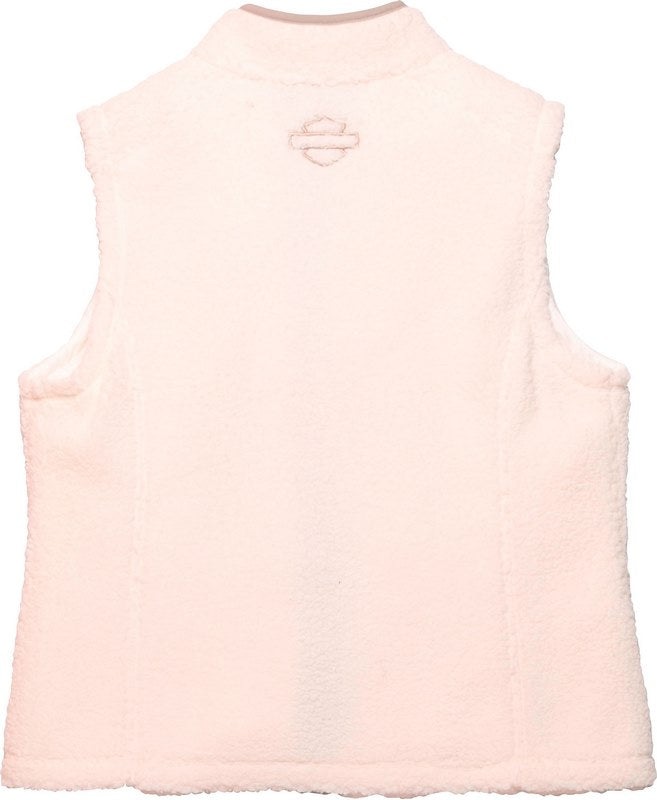 Harley-Davidson Women'S Shift Gears Sherpa Vest  Cloud Dancer | 96191-23VW