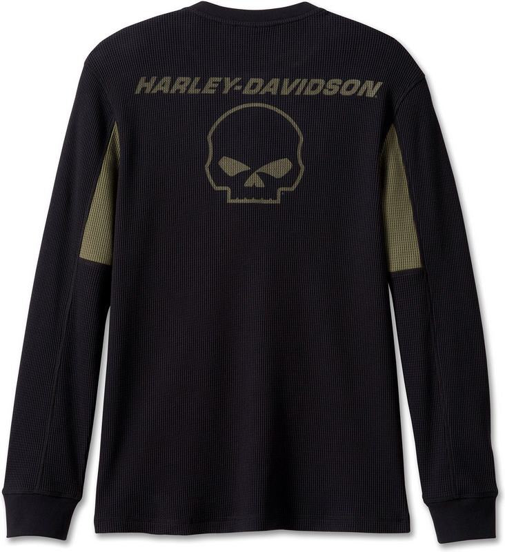 Harley-Davidson Henley-Knit  Black Beauty | 96203-24VM