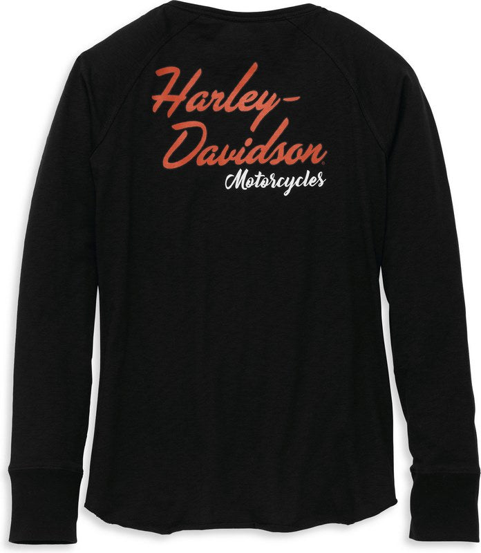 Harley-Davidson Henley-Knit  Black | 96205-22VW
