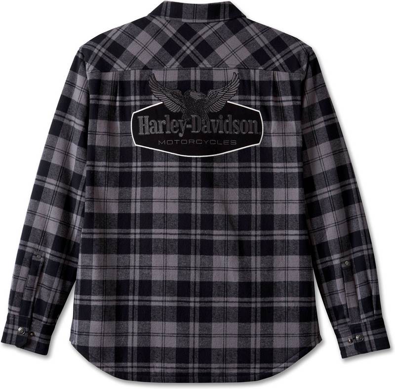 Harley-Davidson Shirt-Woven  Black Plaid | 96215-24VM