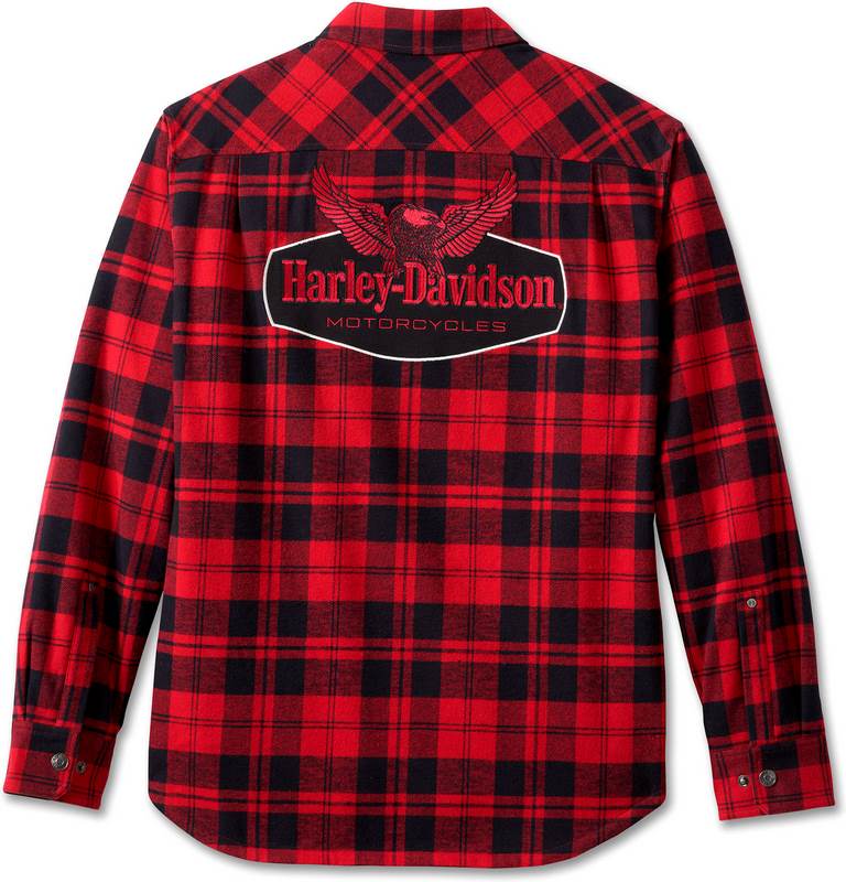 Harley-Davidson Shirt-Woven  Red Checkered | 96216-24VM
