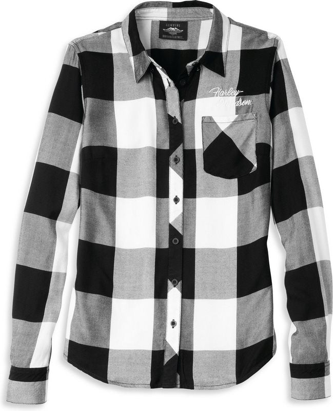 Harley-Davidson Shirt-Woven  Plaid | 96217-22VW