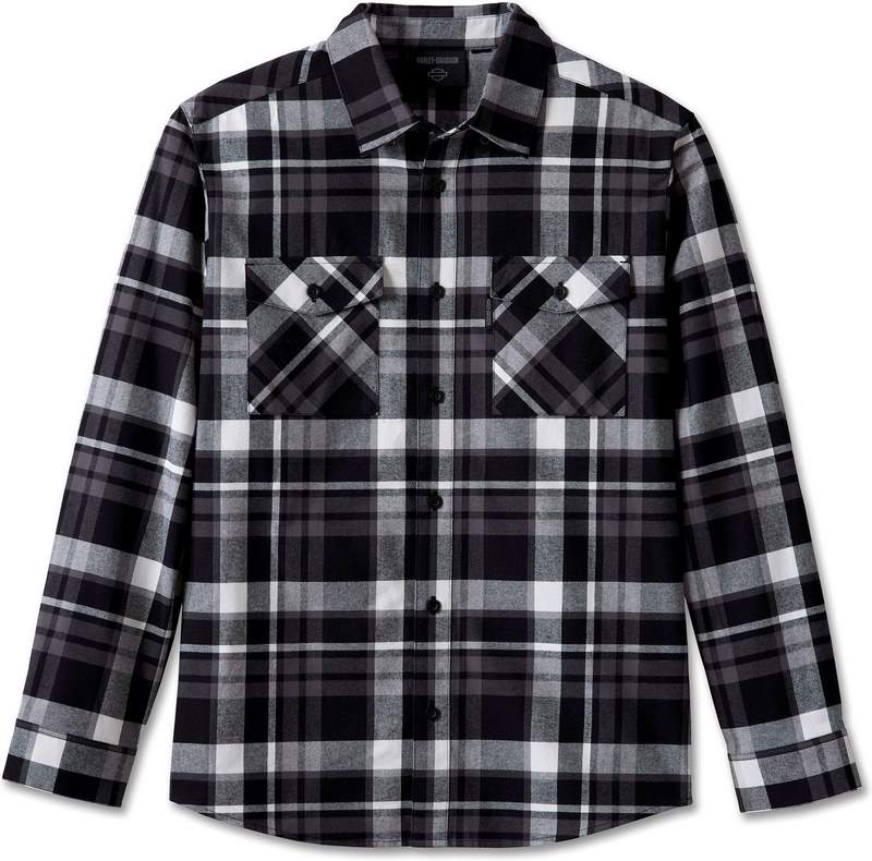 Harley-Davidson Essence Shirt For Men  Black Plaid | 96217-24VM