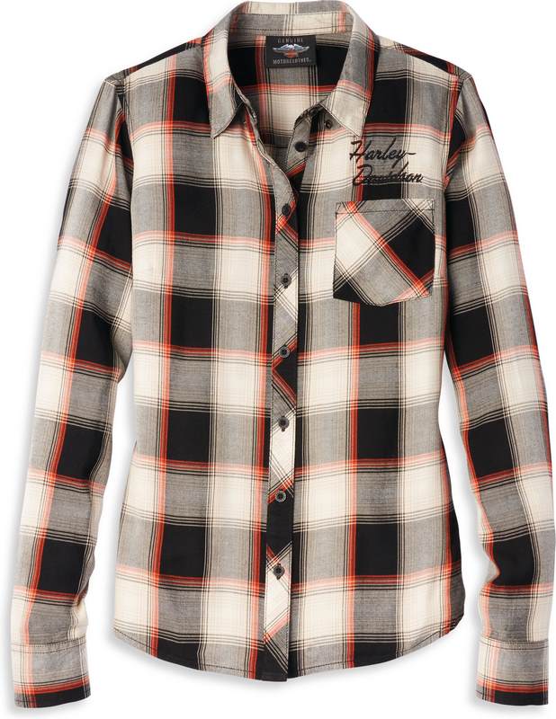 Harley-Davidson Shirt-Woven  Plaid | 96218-22VW