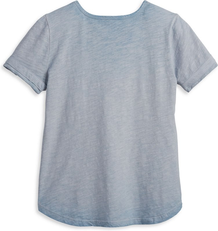 Harley-Davidson Women'S Hometown Scoop Neck Tee  Celestial Blue | 96219-23VW