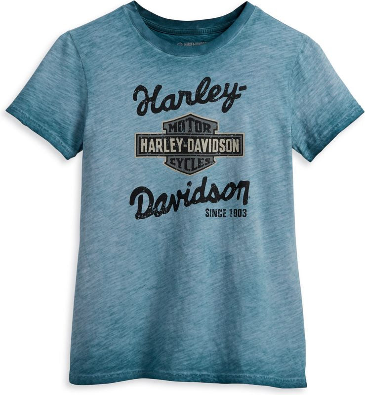 Harley-Davidson Tee-Knit  Deep Teal | 96222-23VW