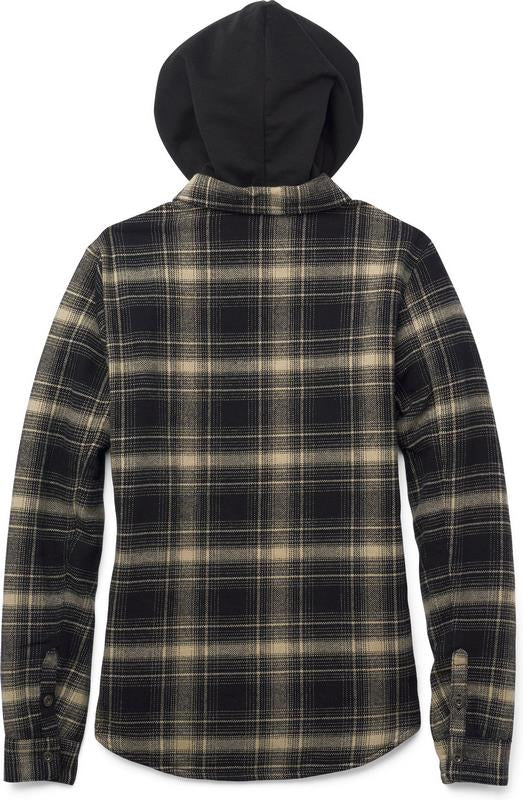 Harley-Davidson Bar & Shield Women'S Flannel Shirt Jacket W/ Removable Hood  Yarn Dyed Plaid-Black Beauty | 96224-22VW