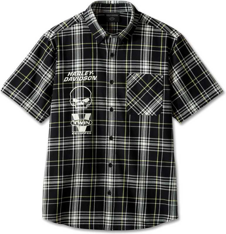 Harley-Davidson Shirt-Woven  Black Plaid | 96229-24VM