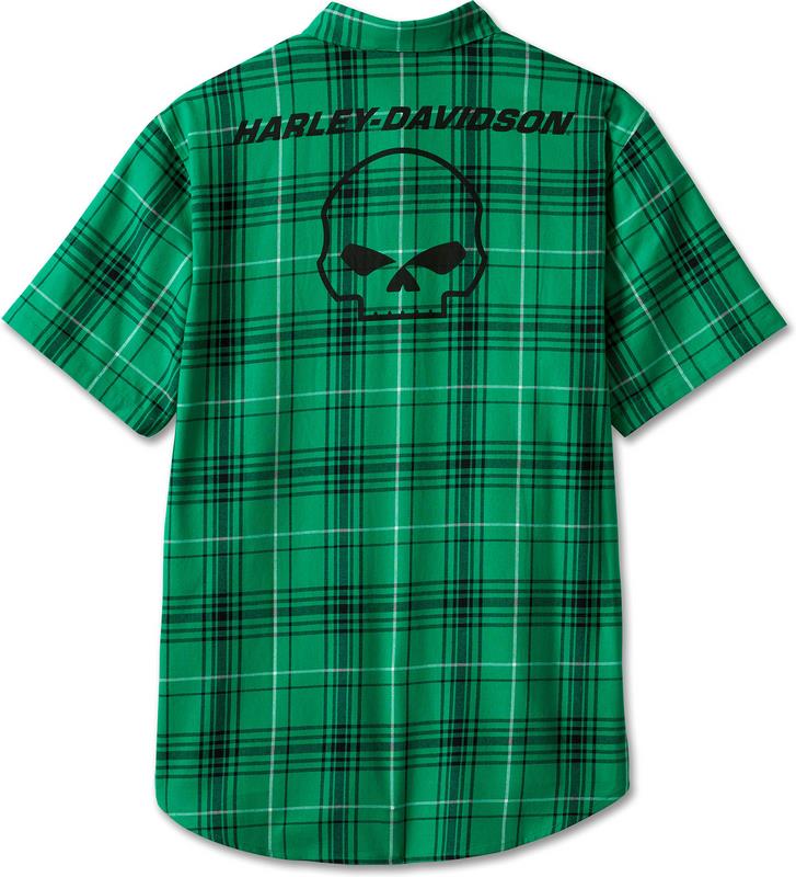 Harley-Davidson Shirt-Woven  Green Plaid | 96230-24VM