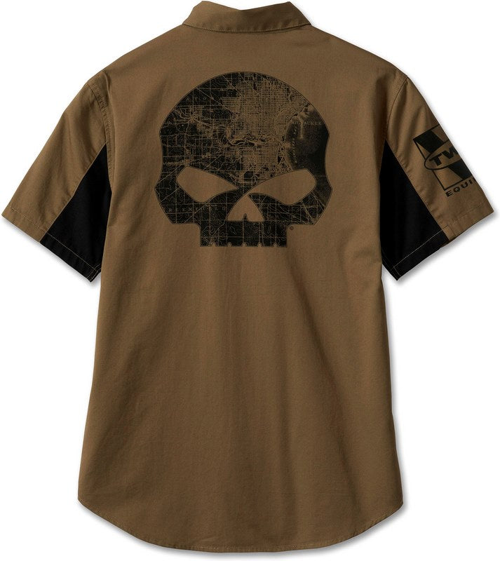 Harley-Davidson Shirt-Woven  Stone Gray | 96232-24VM