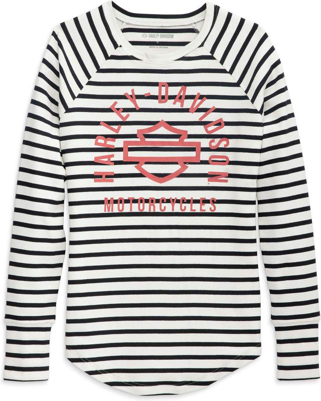 Harley-Davidson Bodysuit-Knit  Yarn Dyed Stripe-Schwarze Schönheit | 96234-23VW