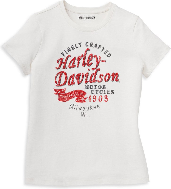 Harley-Davidson Tee-Knit  Coconut | 96241-22VW