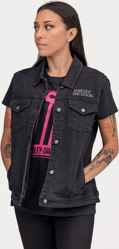 Harley-Davidson #1 Skull Graphic Tee For Women  Black Beauty | 96253-22VW
