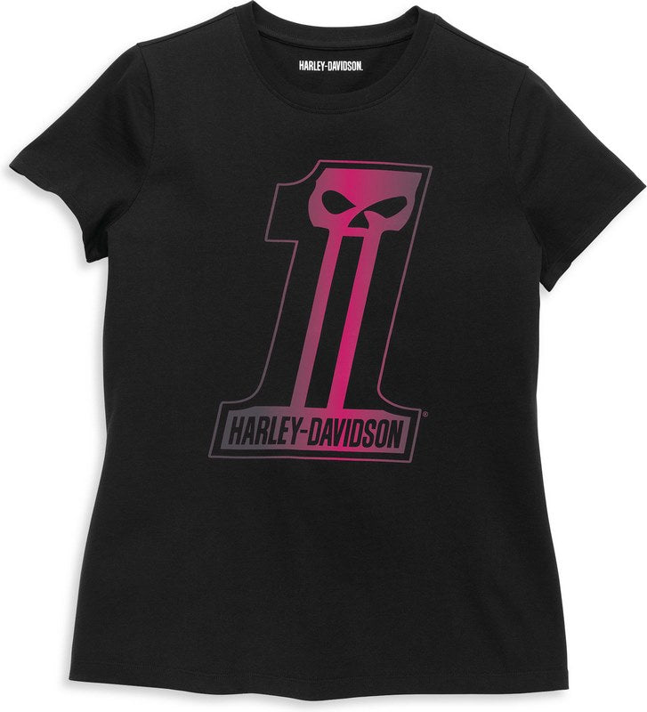 Harley-Davidson #1 Skull Graphic Tee For Women  Black Beauty | 96253-22VW