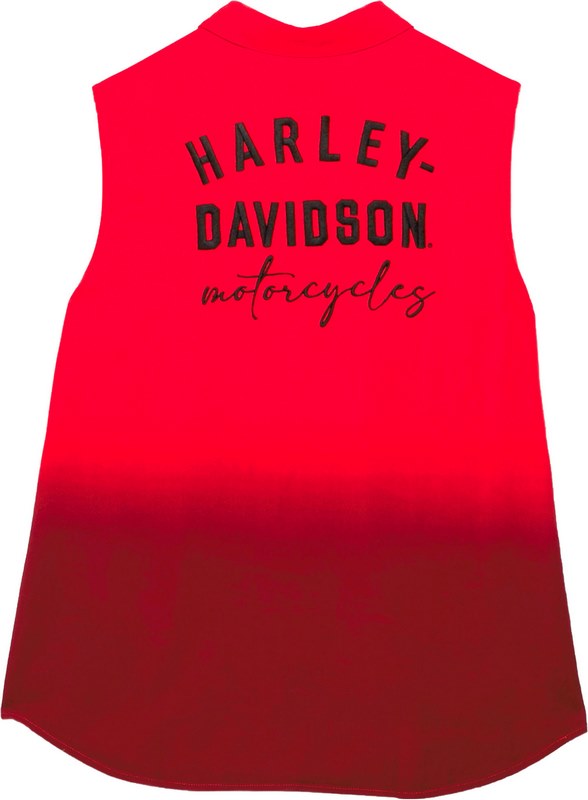 Harley-Davidson Shirt-Woven  Vintage Orange | 96265-23VW