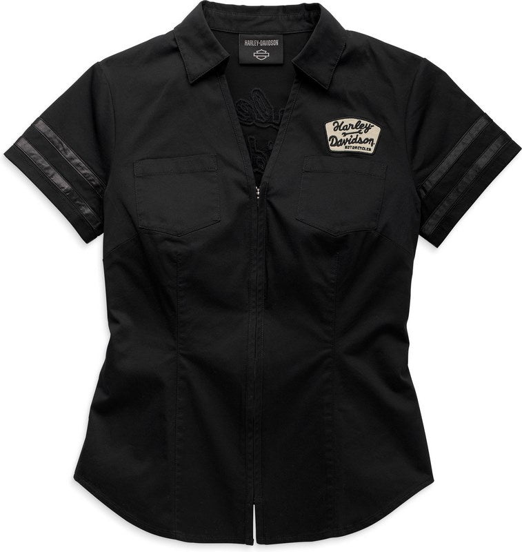Harley-Davidson Shirt-Woven  Black Beauty | 96267-23VW