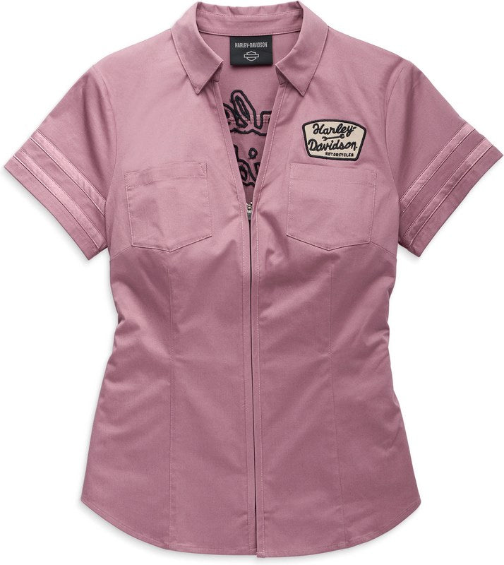 Harley-Davidson Shirt-Woven  Dusky Orchid | 96269-23VW