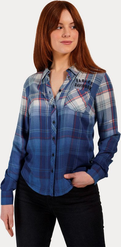 Harley-Davidson Shirt-Woven  Yarn-dyed plaid | 96271-23VW
