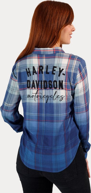 Harley-Davidson Shirt-Woven  Yarn-dyed plaid | 96271-23VW