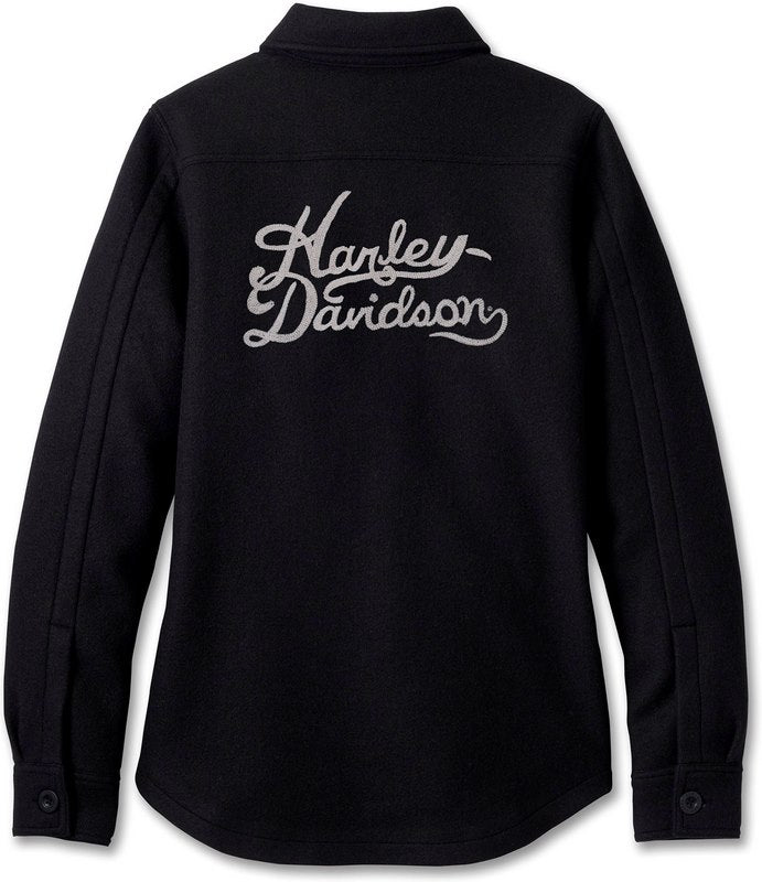 Harley-Davidson Shirt Jacket-Knit  Black Beauty | 96275-24VW