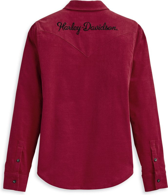 Harley-Davidson Shirt-Woven  Tibetan Red | 96276-23VW