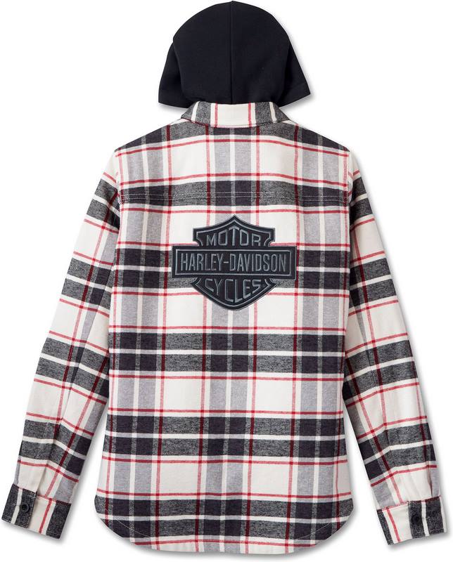 Harley-Davidson Shirt Jacket-Woven  YD Plaid-Chili Pepper | 96279-24VW