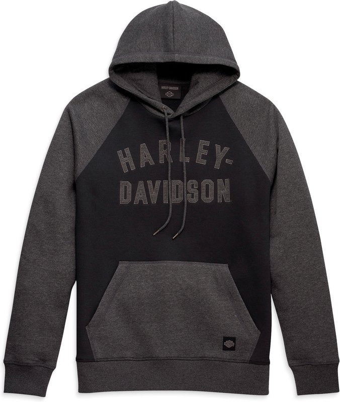 Harley-Davidson Hoodie-Knit  Colorblock-Design-Black Beauty | 96295-23VM