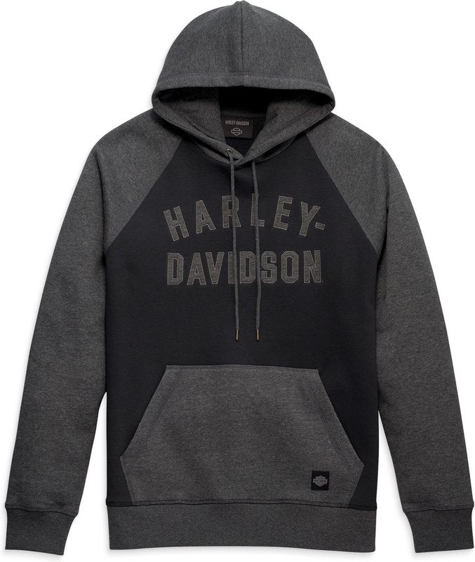 Harley-Davidson Hoodie-Knit  Colorblock-Design-Black Beauty | 96295-23VM