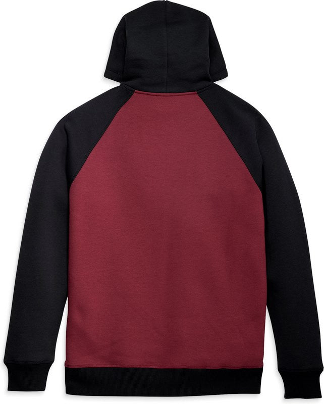 Harley-Davidson Hoodie-Knit  Colorblocked – Tawny Port | 96296-23VM