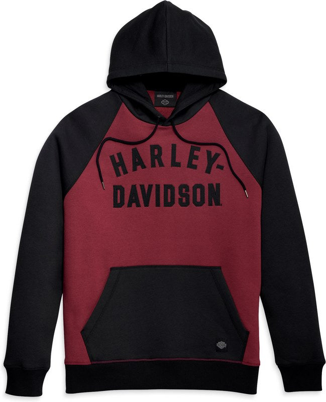 Harley-Davidson Hoodie-Knit  Colorblocked – Tawny Port | 96296-23VM