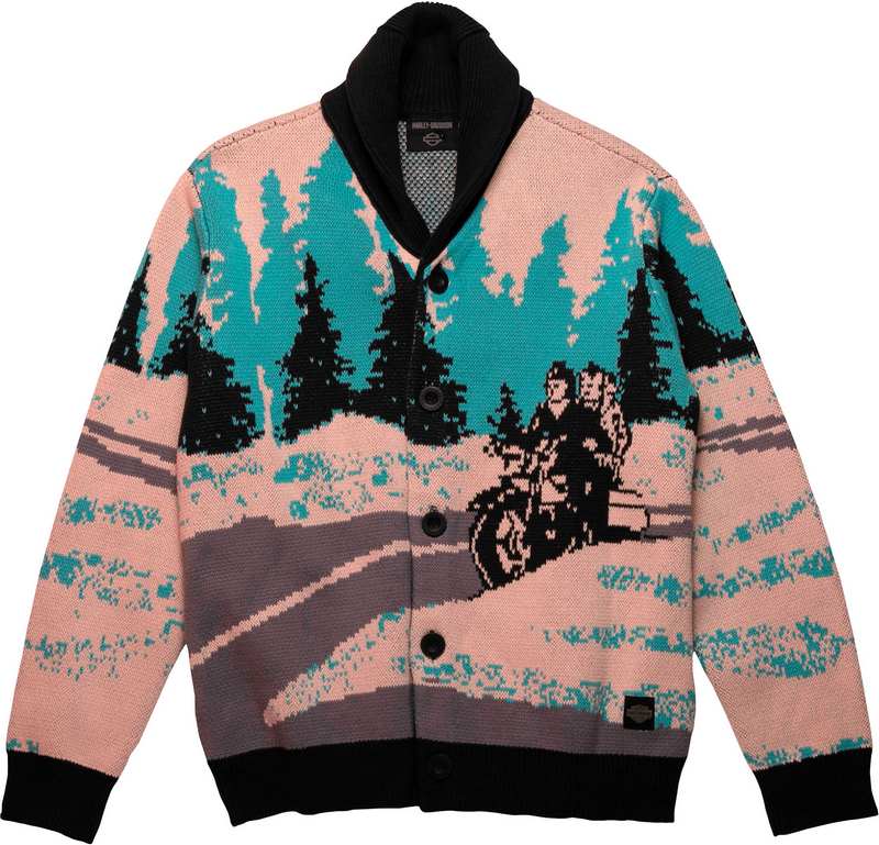 Harley-Davidson Men'S Celebration Cardigan  Individual all-over print | 96308-23VM