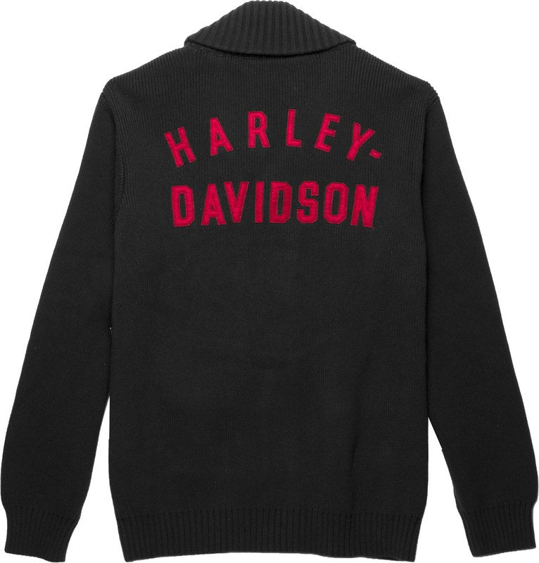 Harley-Davidson Staple Cardigan For Men  Black Beauty | 96313-23VM