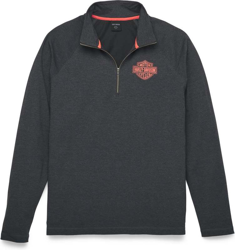 Harley-Davidson Bar & Shield Vent Tee For Men  Heather Charcoal | 96320-22VM