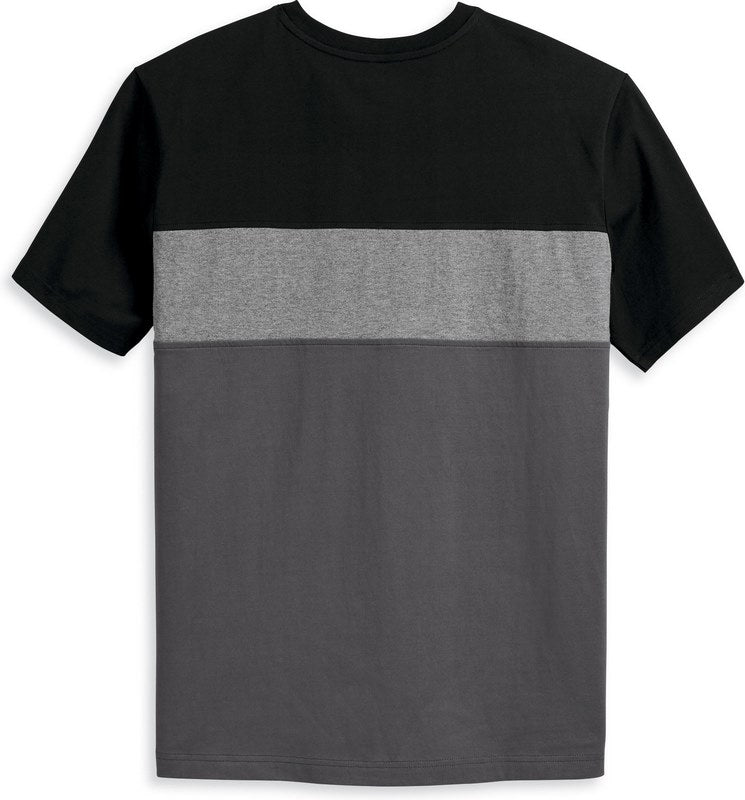 Harley-Davidson Tee-Knit  Colorblock-Design-Black Beauty | 96334-23VM