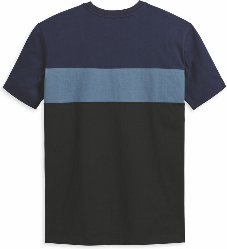 Harley-Davidson Tee-Knit  Colorblock-Design-Peacoat | 96335-12VM