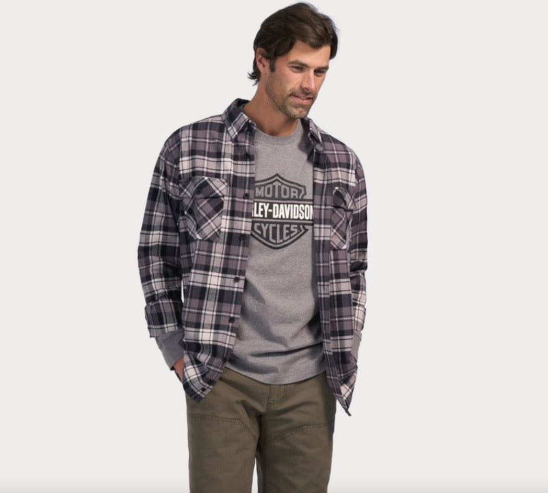 Harley-Davidson Shirt-Woven  Black Plaid | 96360-23VM