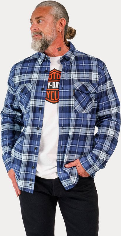 Harley-Davidson Shirt-Woven  Blue Plaid | 96361-23VM