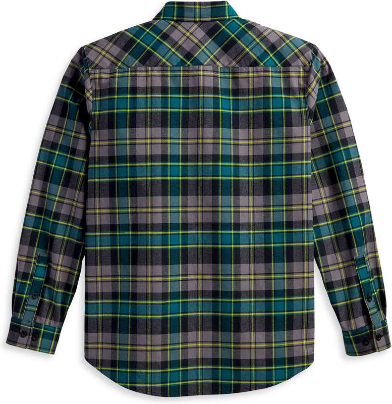 Harley-Davidson Shirt-Woven  Teal Plaid | 96363-23VM