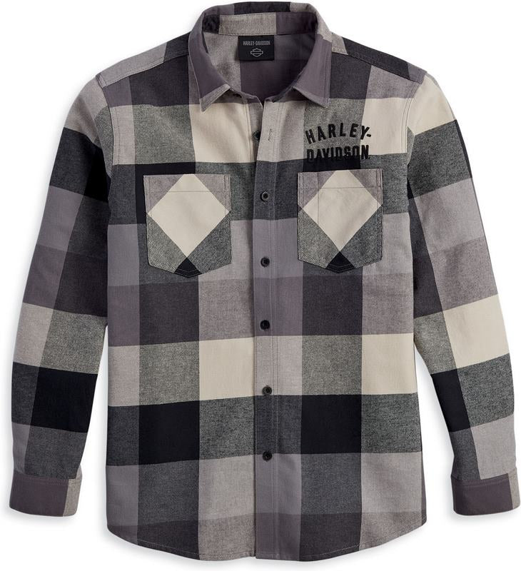 Harley-Davidson Men'S Country Roads Flannel  Cooles Multi-Plaid | 96364-23VM