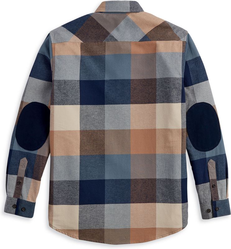 Harley-Davidson Men'S Country Roads Flannel  Warmes Multi-Plaid | 96365-23VM