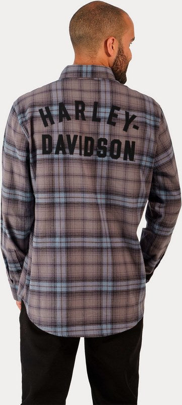 Harley-Davidson Shirt-Woven  Blue Plaid | 96366-23VM