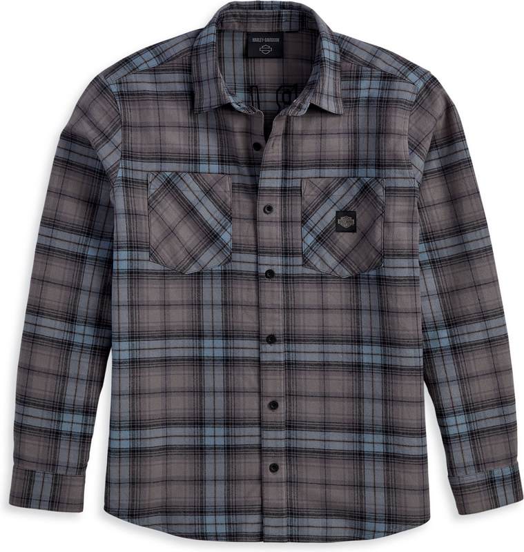 Harley-Davidson Shirt-Woven  Blue Plaid | 96366-23VM